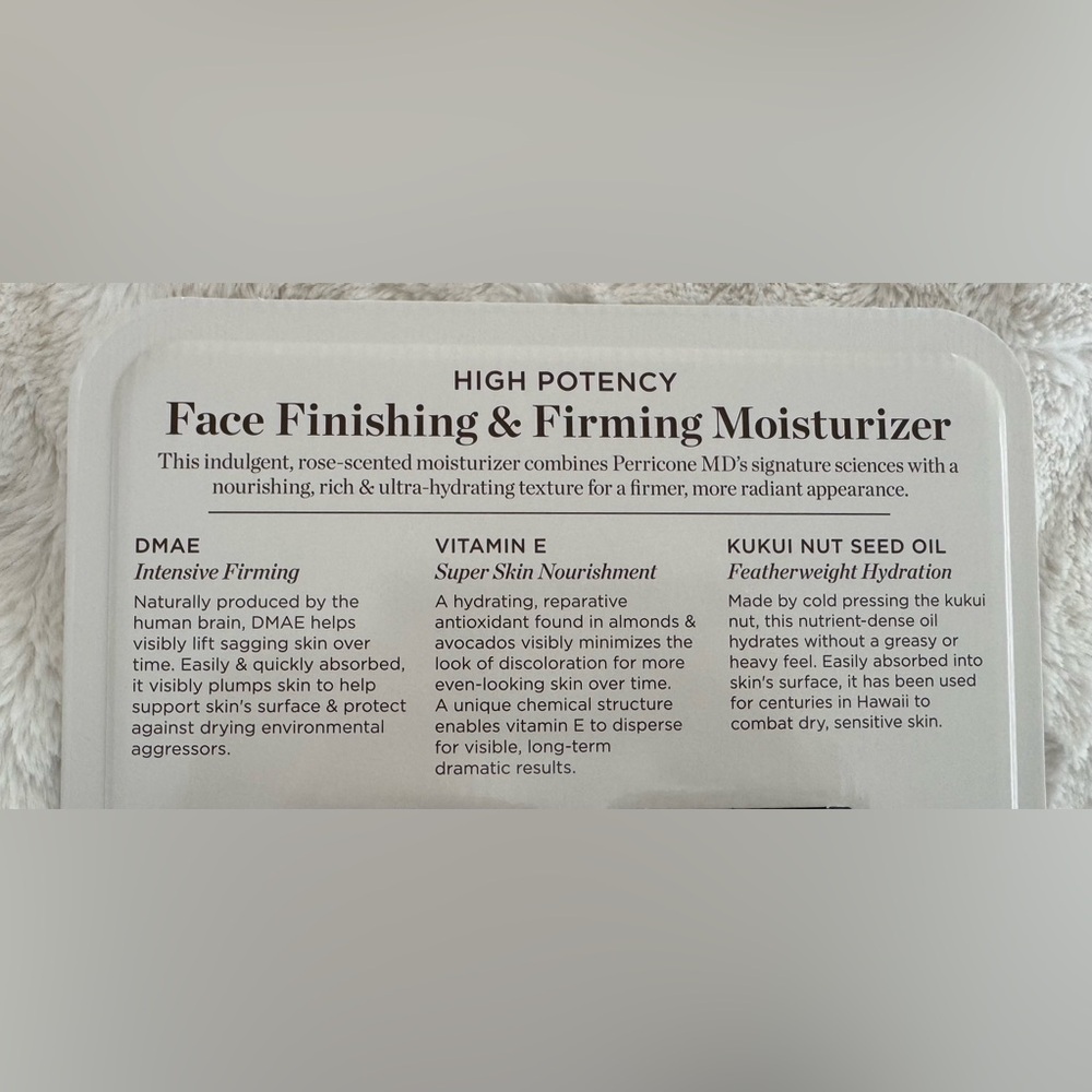 NWT Perricone MD Face Finishing & Firming Moisturizer - Black - Picture 5 of 6